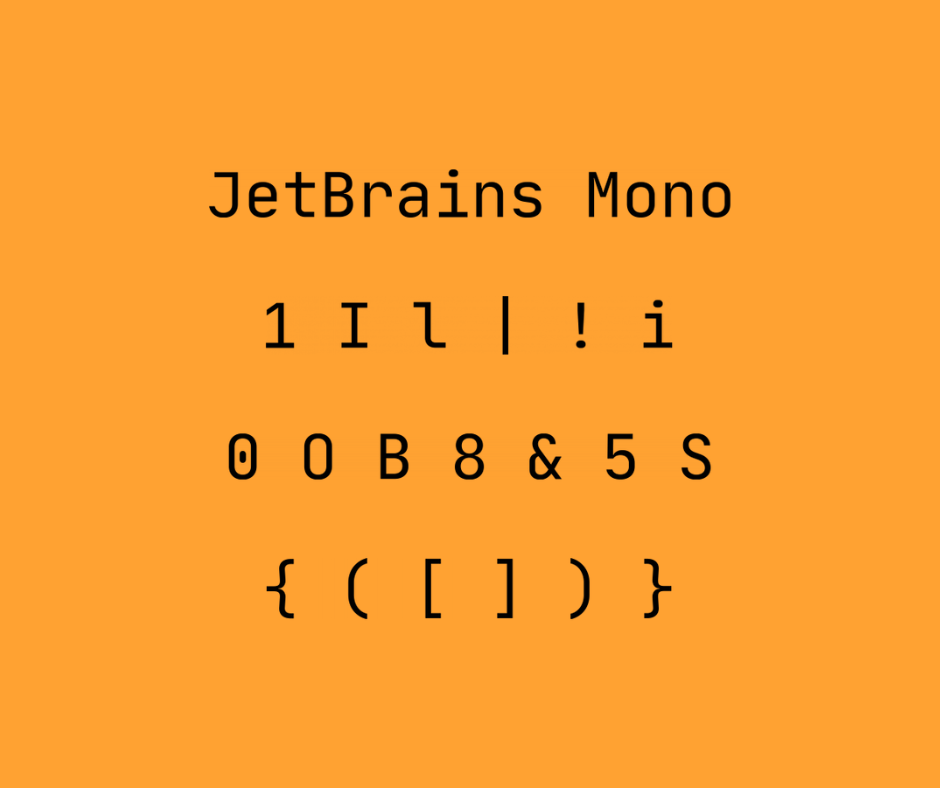 jetbrains mono programming font