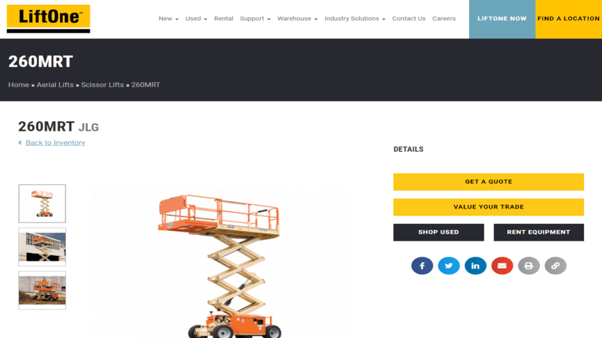 product page designs 3 liftone