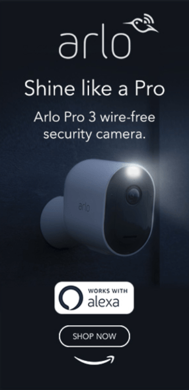 Arlo pro 3 display ad 