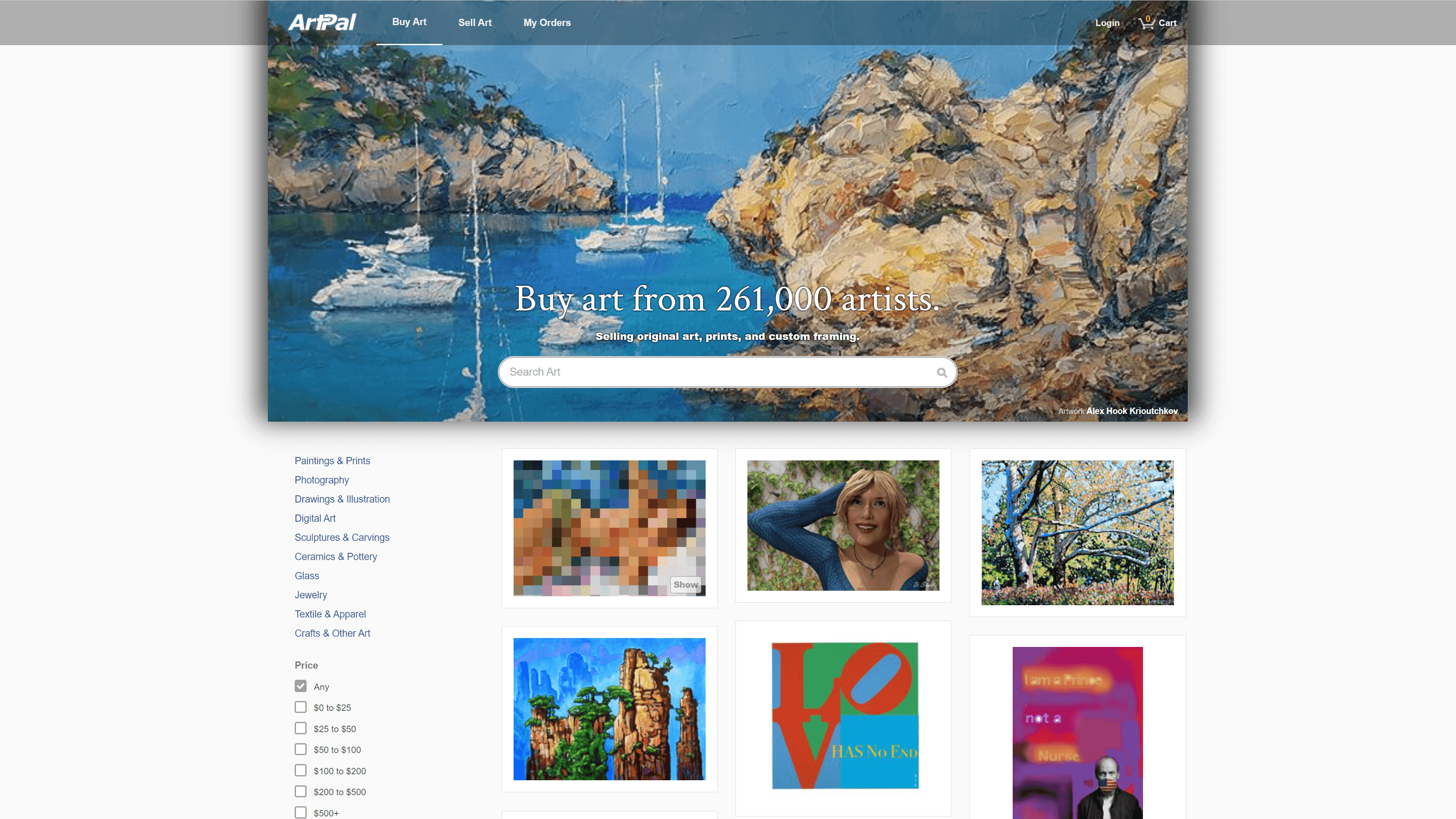 artpal homepage