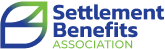 Logo of Settlement Benefits Association with a stylized 'SBA' in blue and green next to the full name in blue.