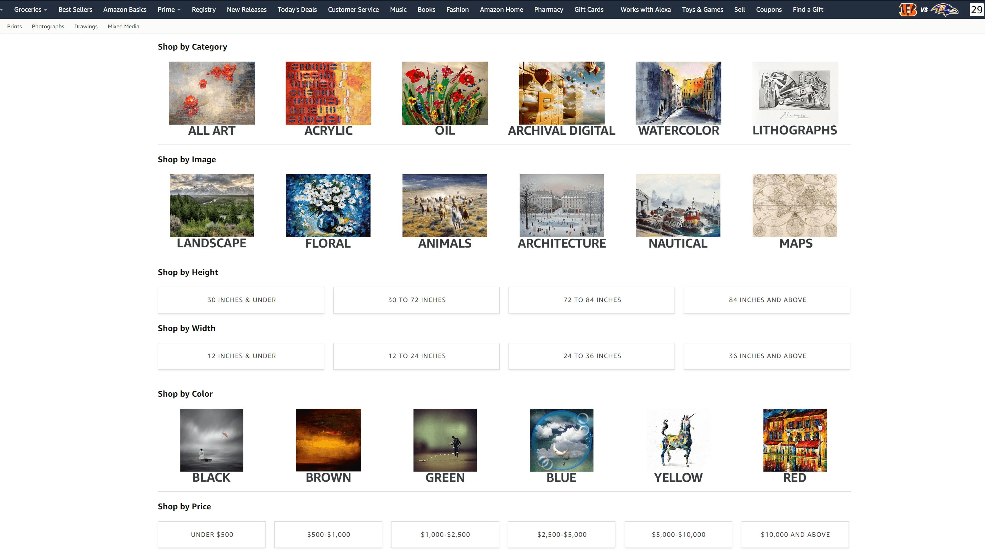 amazon art page