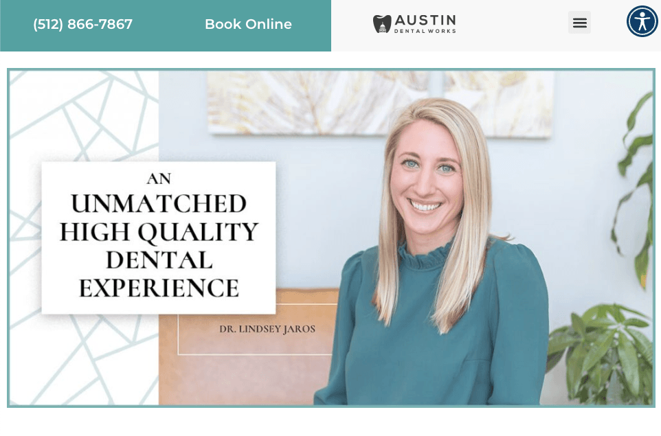 Homepage for Austin Dental Works
