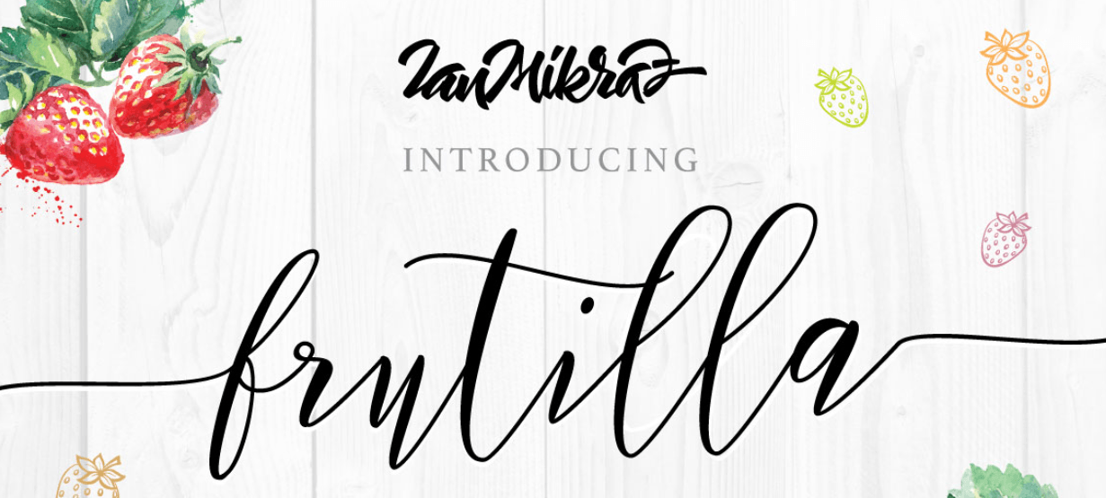 frutilla script font 