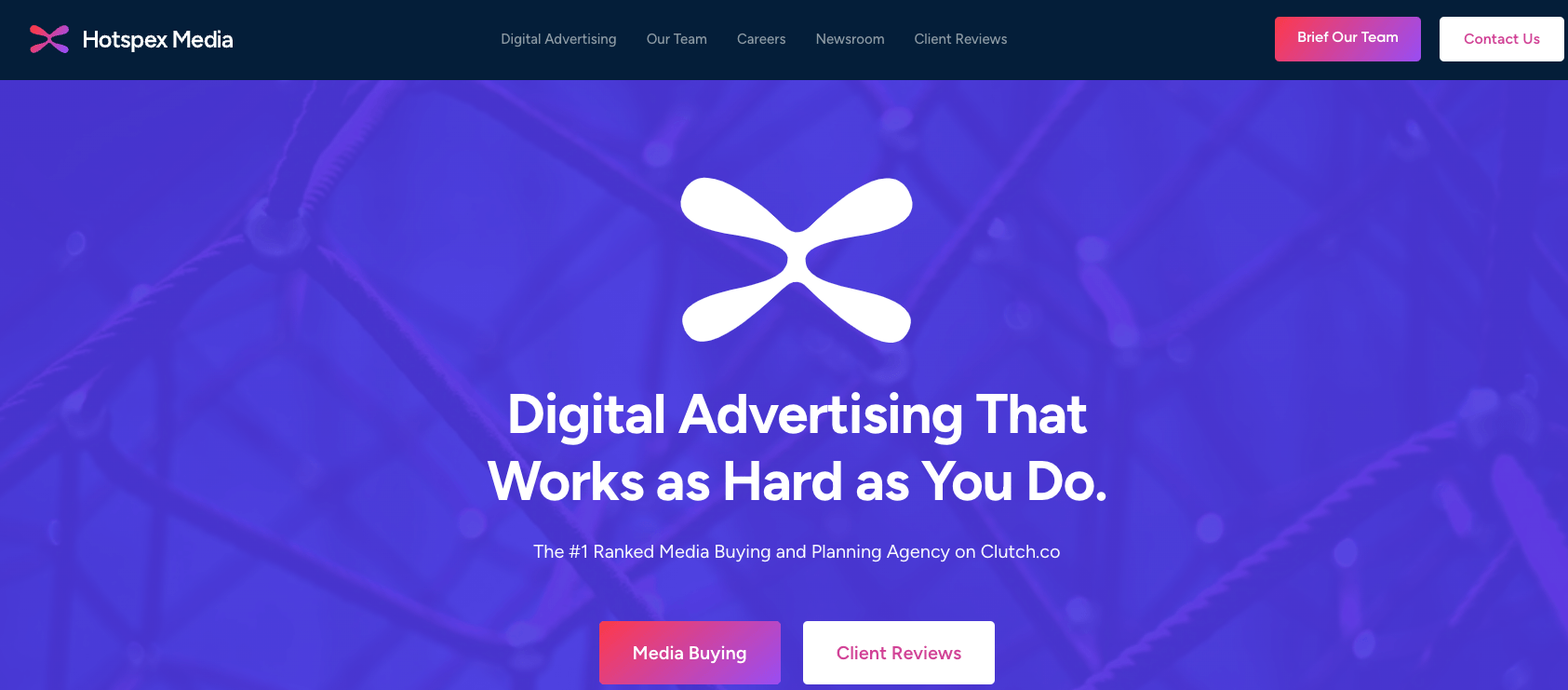 Homepage for Hotspex Media