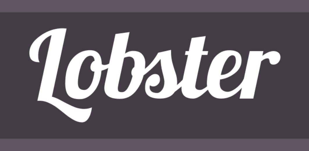 lobster font 