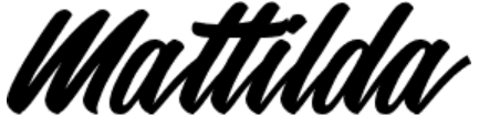 mattilda font example 