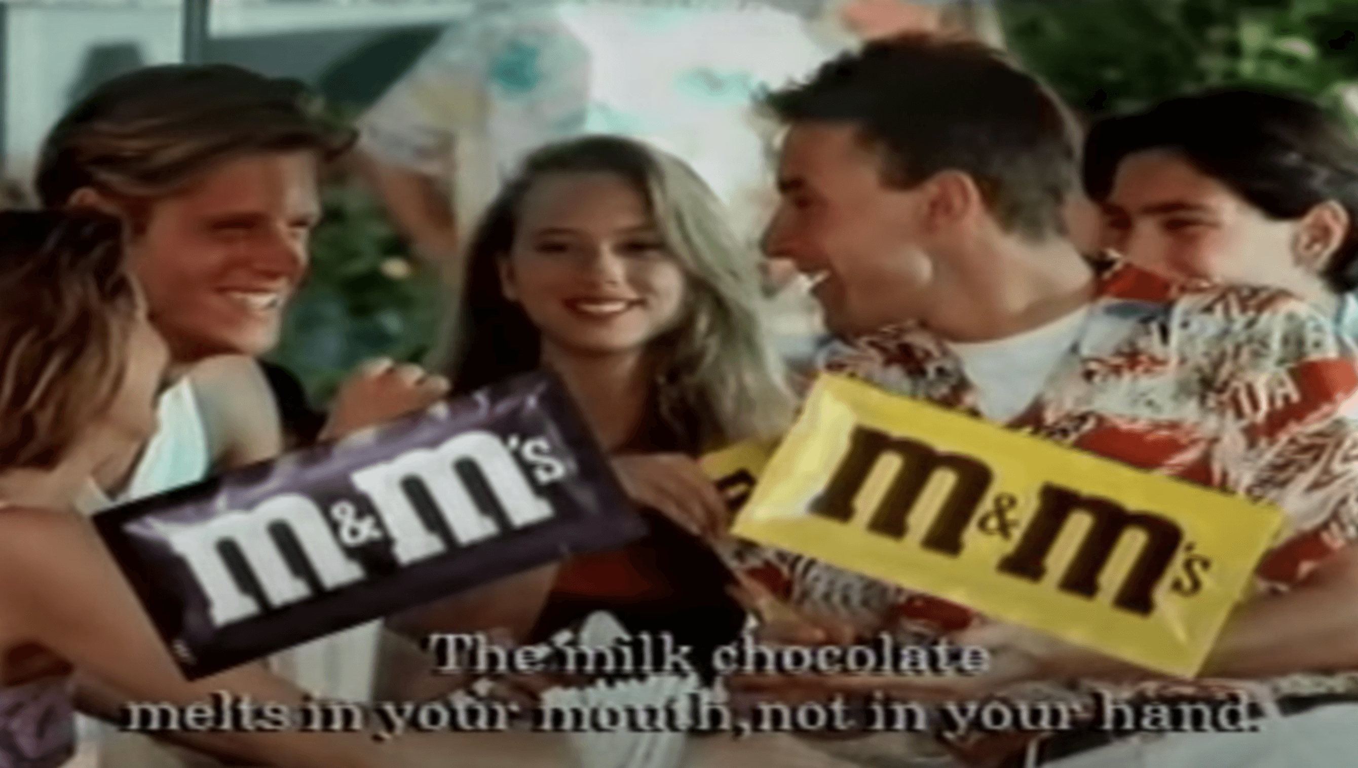 m&ms slogan