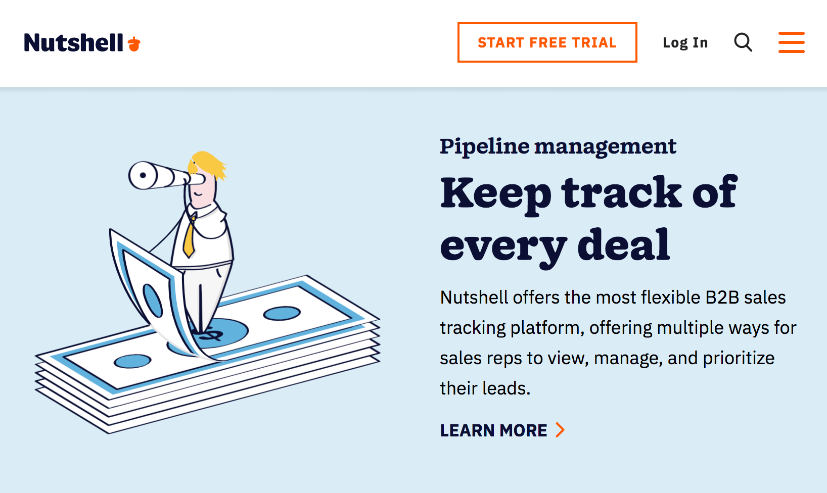 Homepage for Nutshell