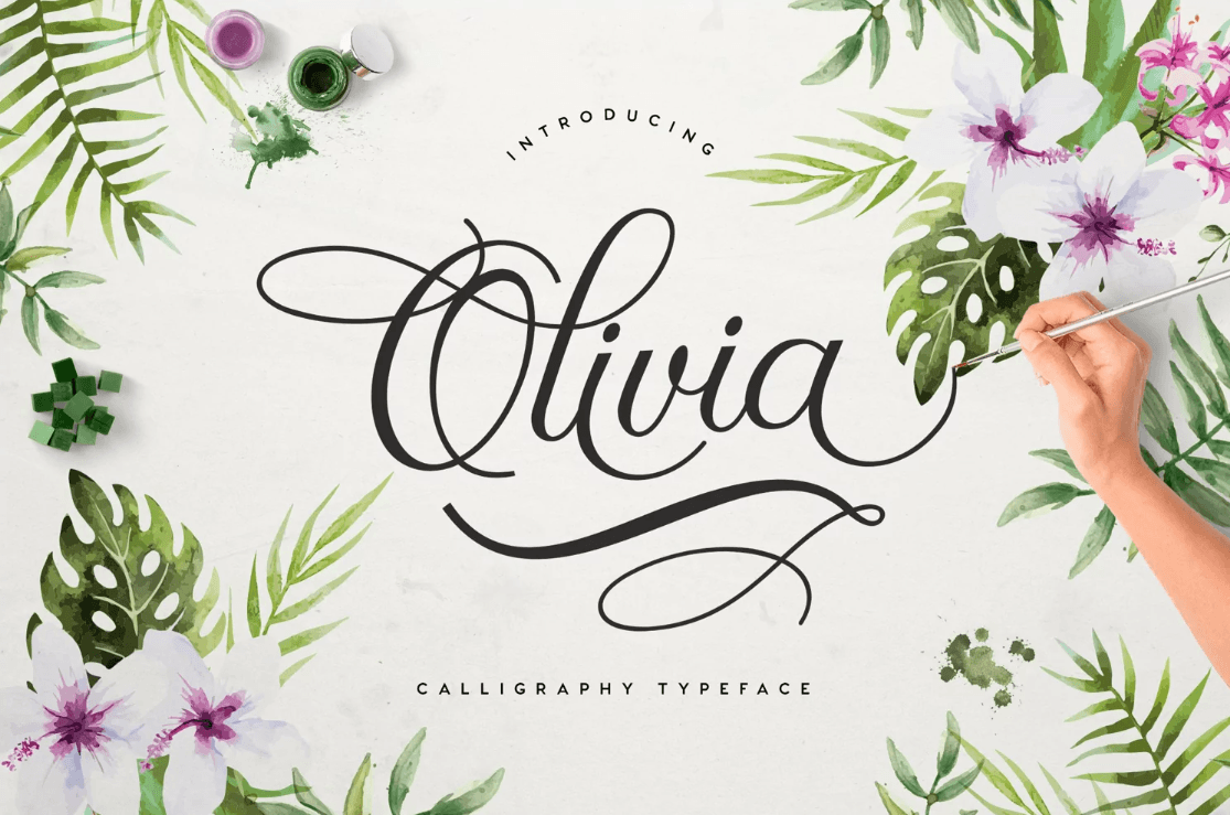 Olivia script font 