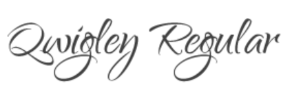 qwigley regular font 