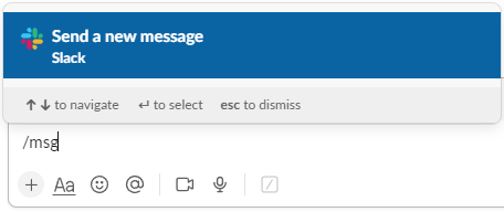 slack dm