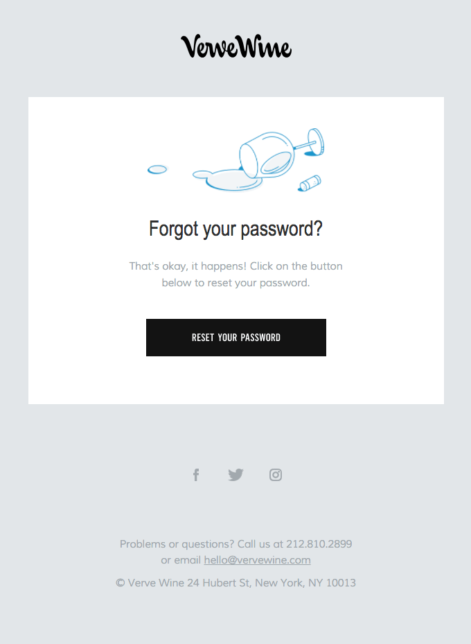 transactional email verve wine