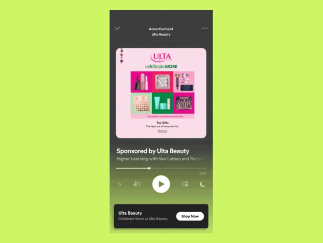 ulta podcast ad