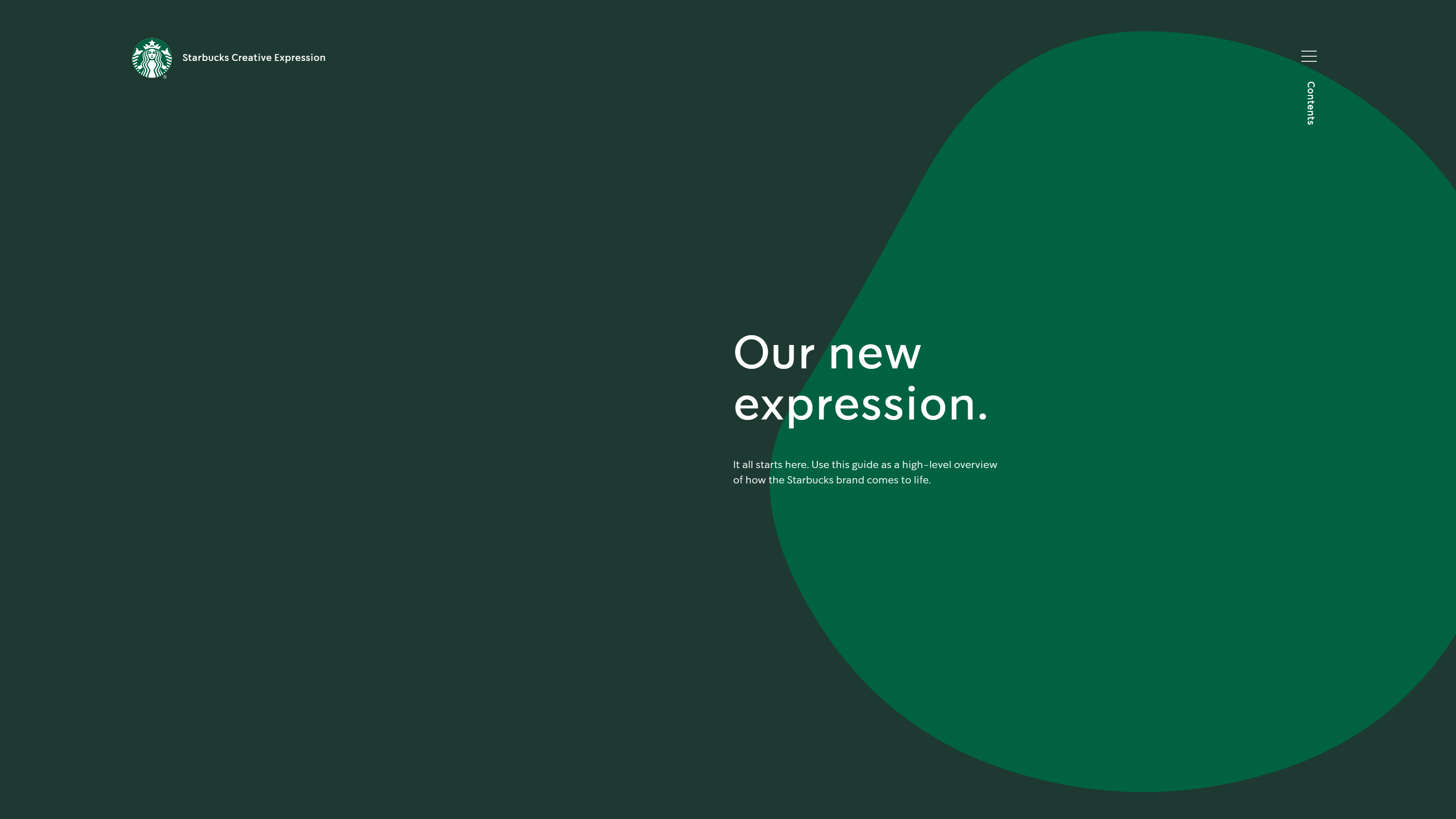 Starbucks Creative Expression branding and logo