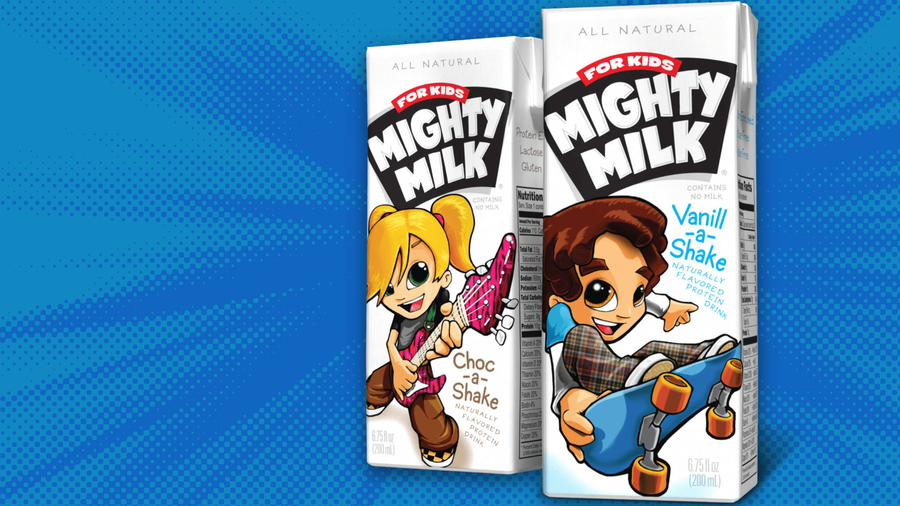 Mighty Milk Product Packaging