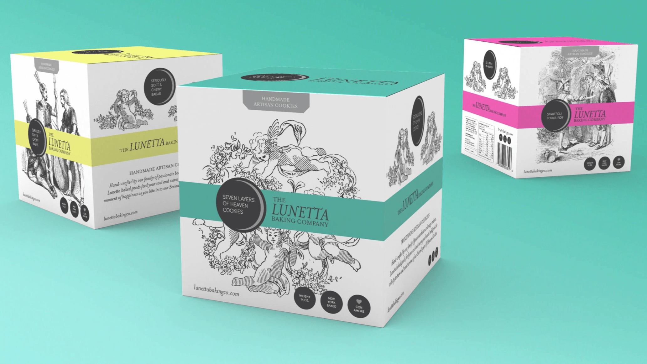 The Lunetta Baking Company Cookie Packaging