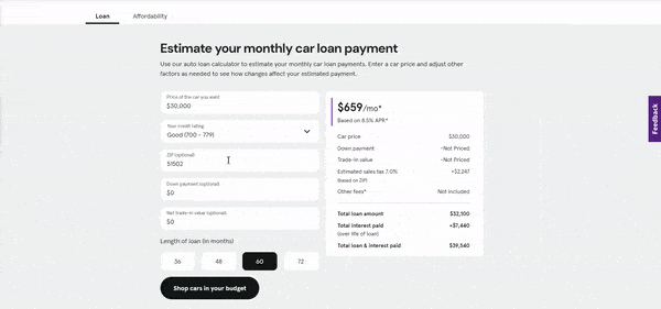 car loan calculator for a functional and engaging experience
