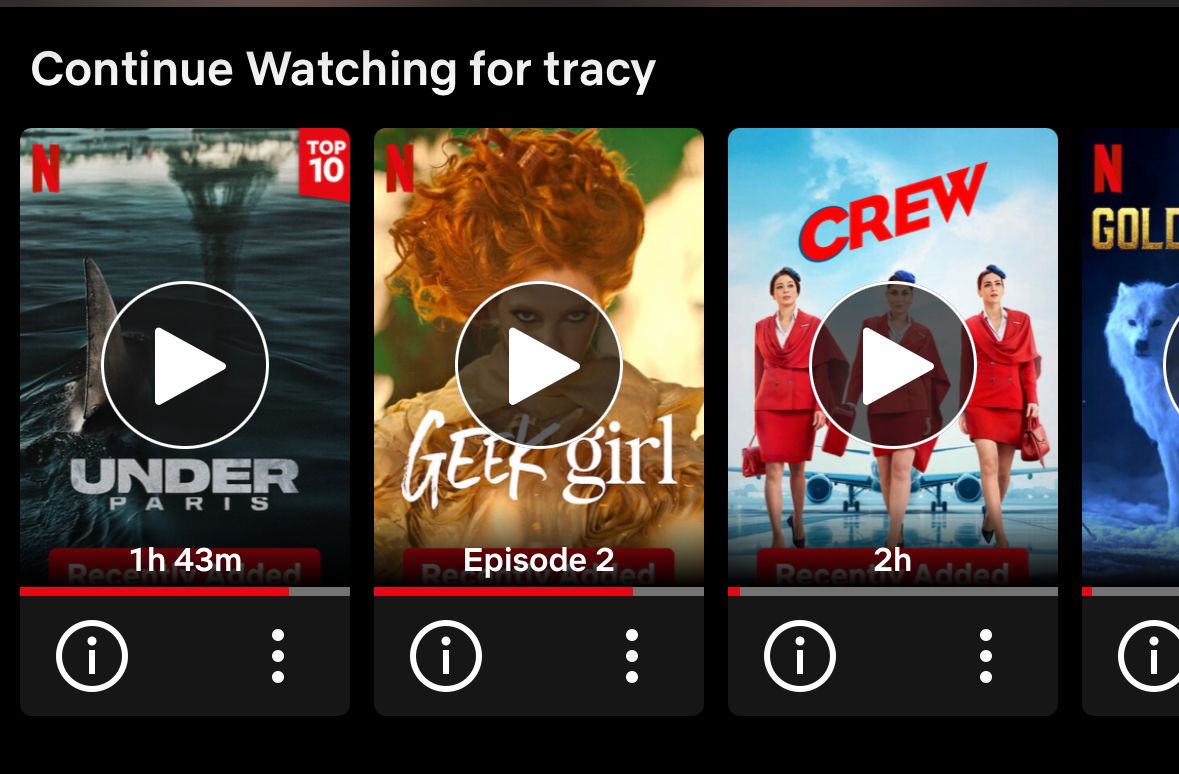 good ux example from netflix