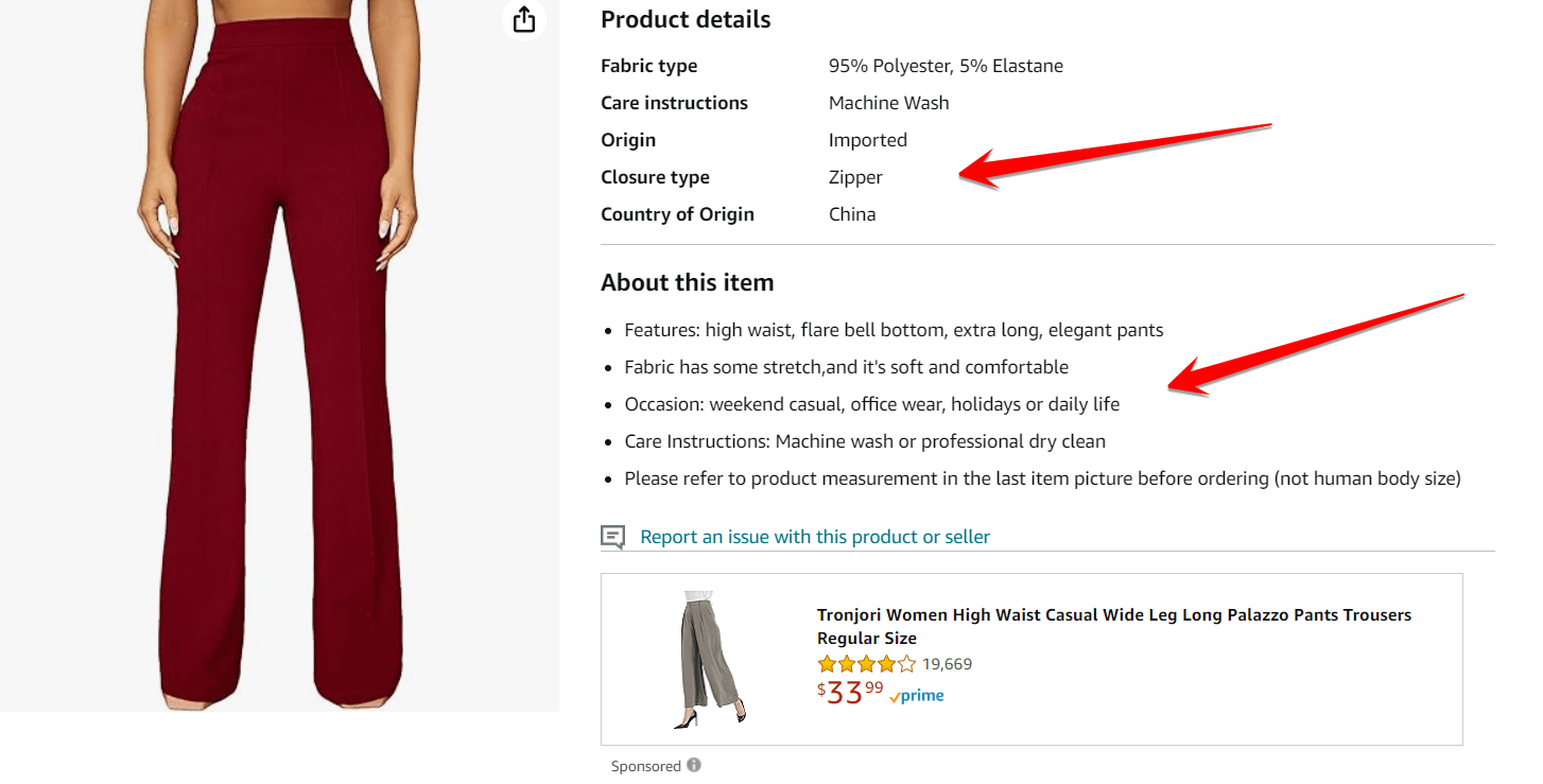 amazon keyword example