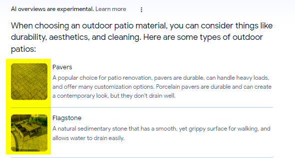 Visuals in SGE snapshots