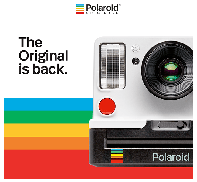 email banner polaroid