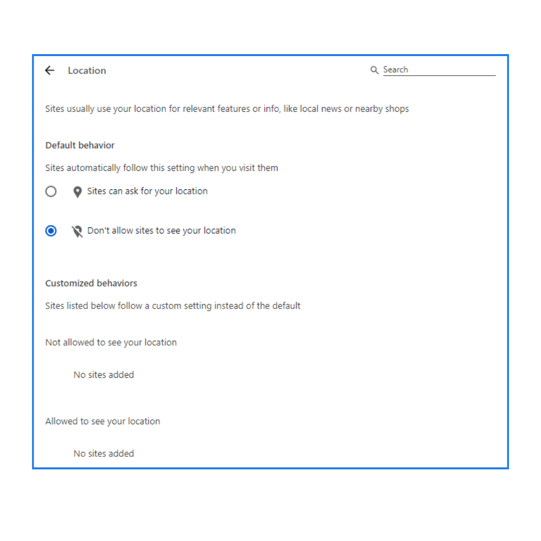 how do i change my google location on chrome