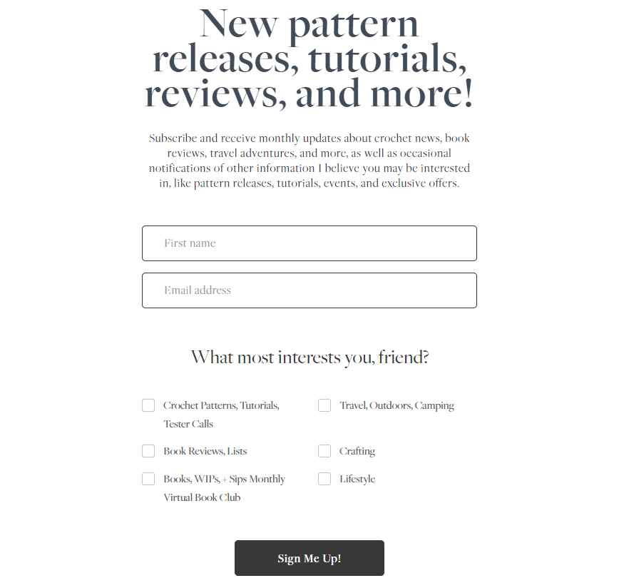 optimized lead form example