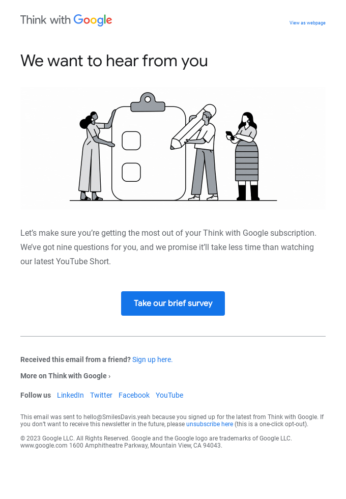 survey email google