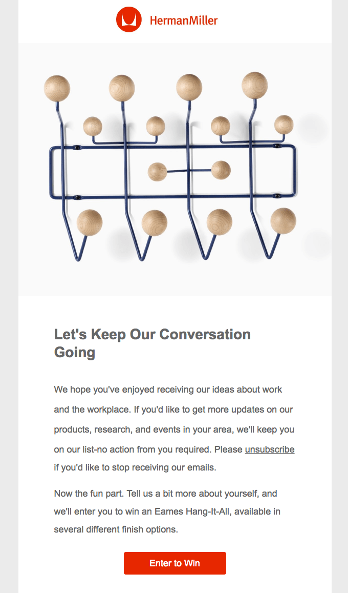 survey email hermanmiller