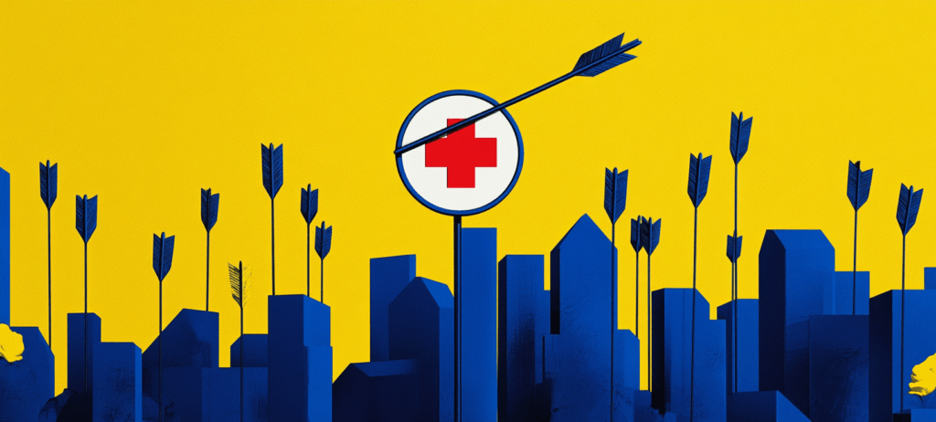 Healthcare target in urban landscape