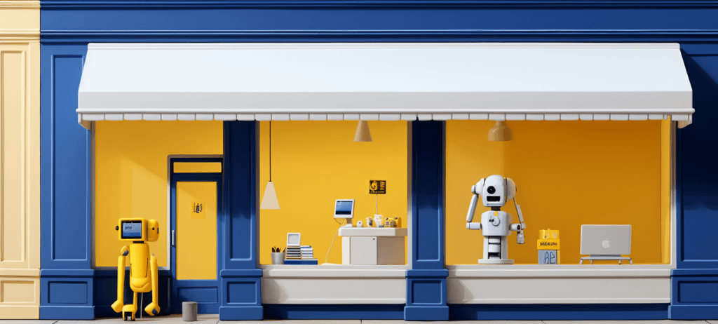 Store front of a business