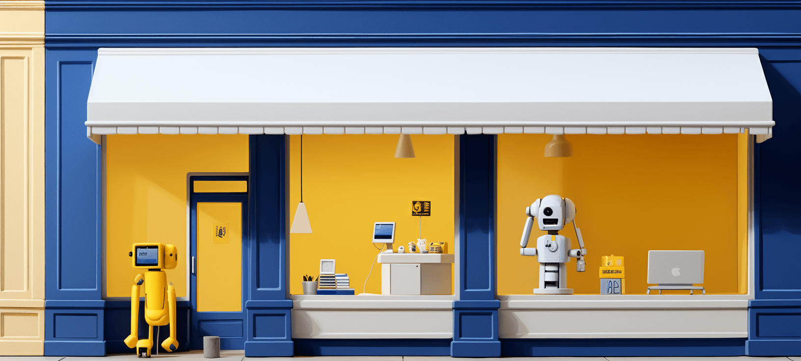 Store front of a business