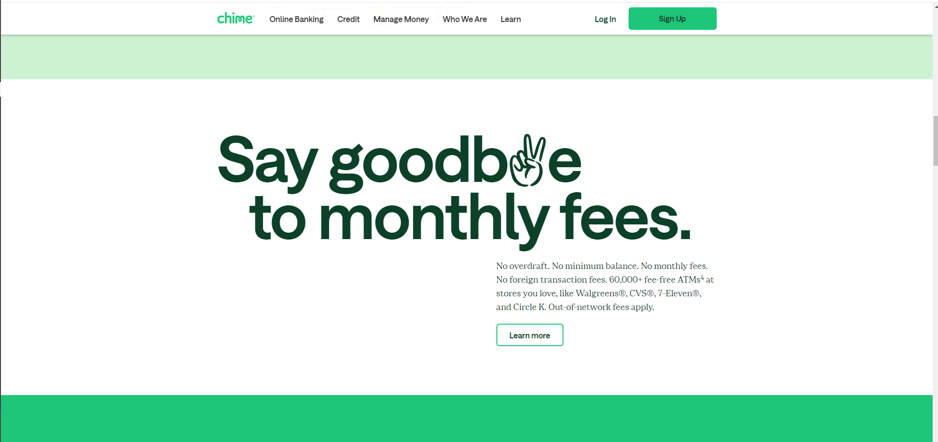 Chime Fintech Web Design