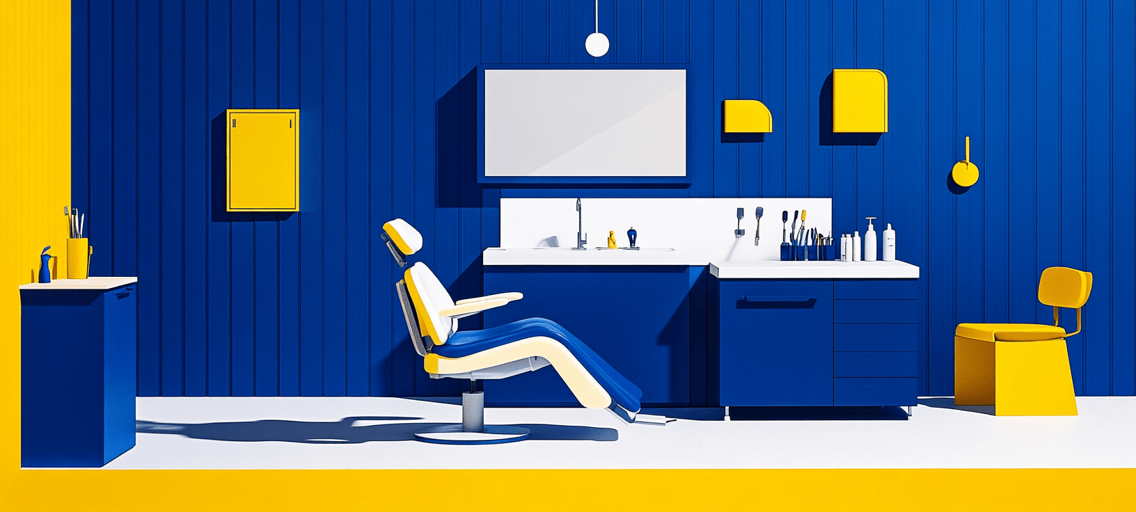 Dentist office with dentist chair