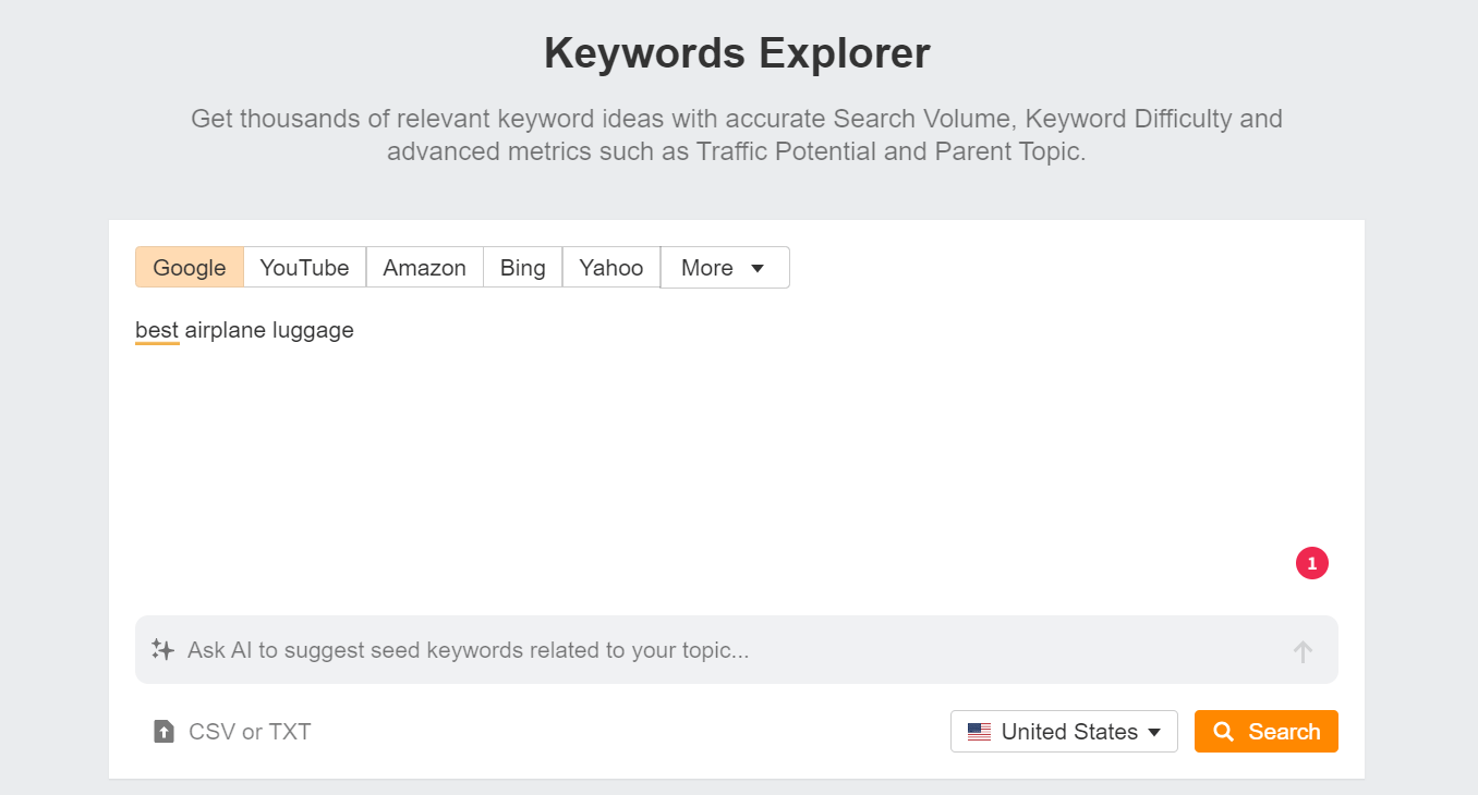 ahrefs tool