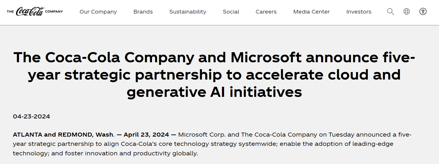 coke press release