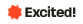 excited logo