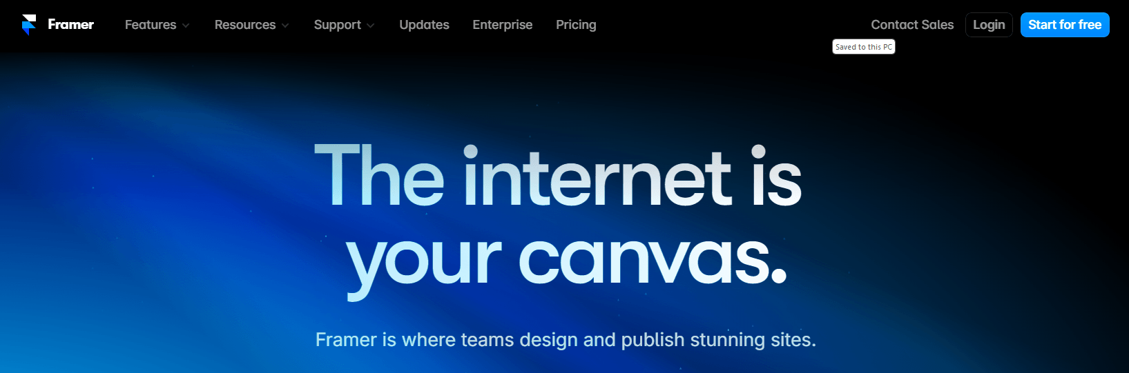 framer website builder