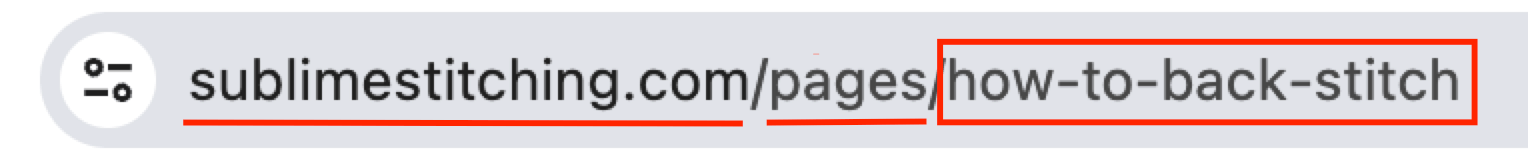 example of a optimized url 