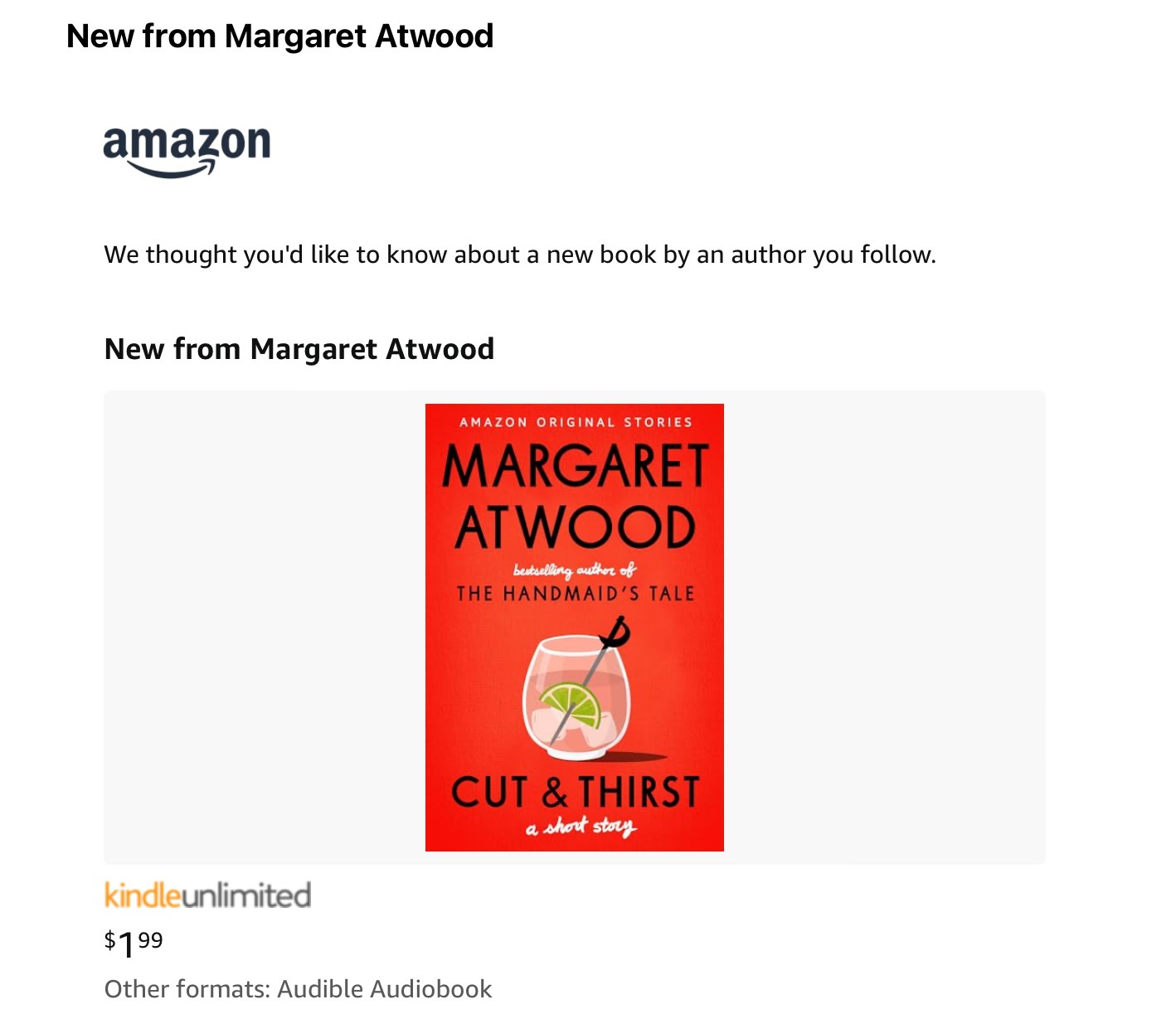 product sales example from amazon