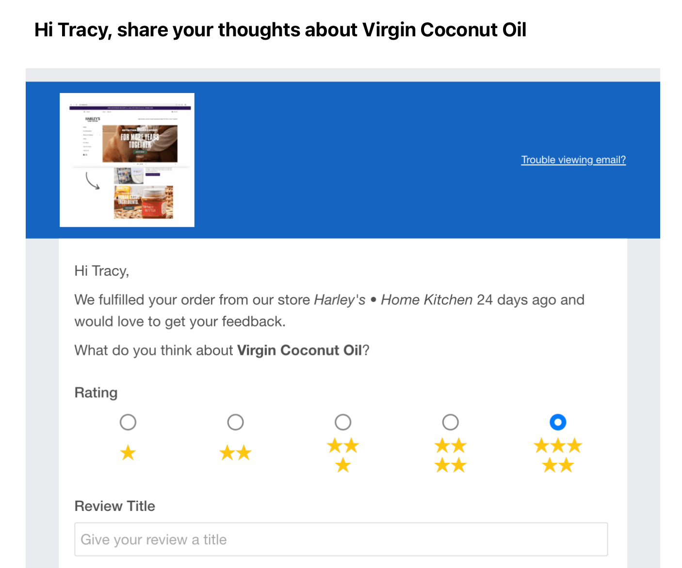 survey email example
