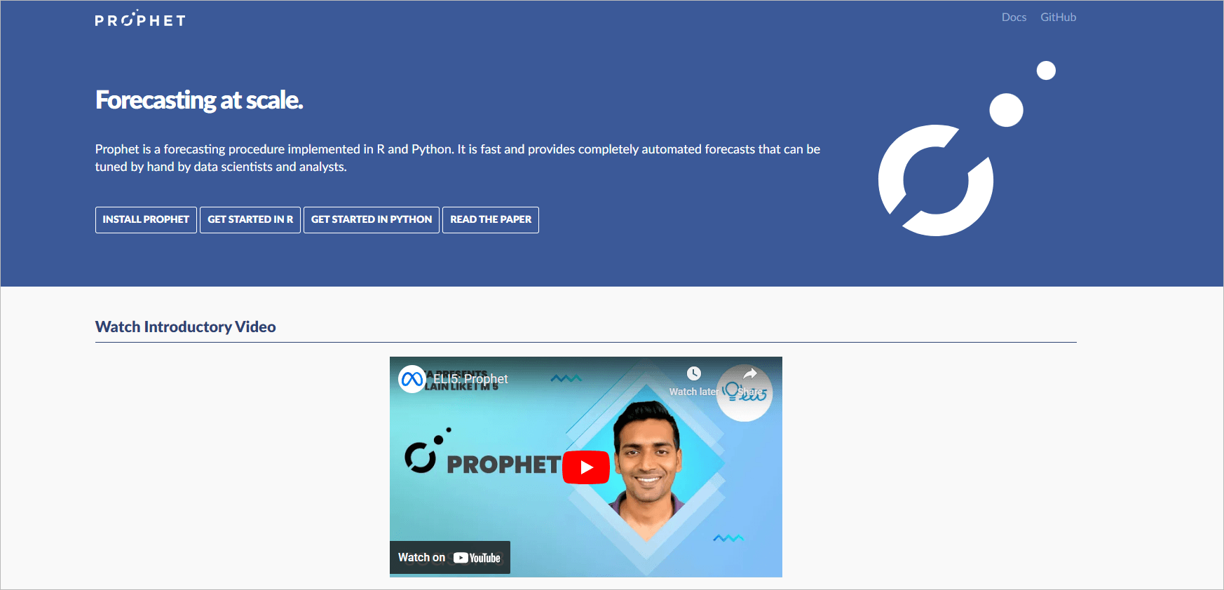 Prophet predictive tool