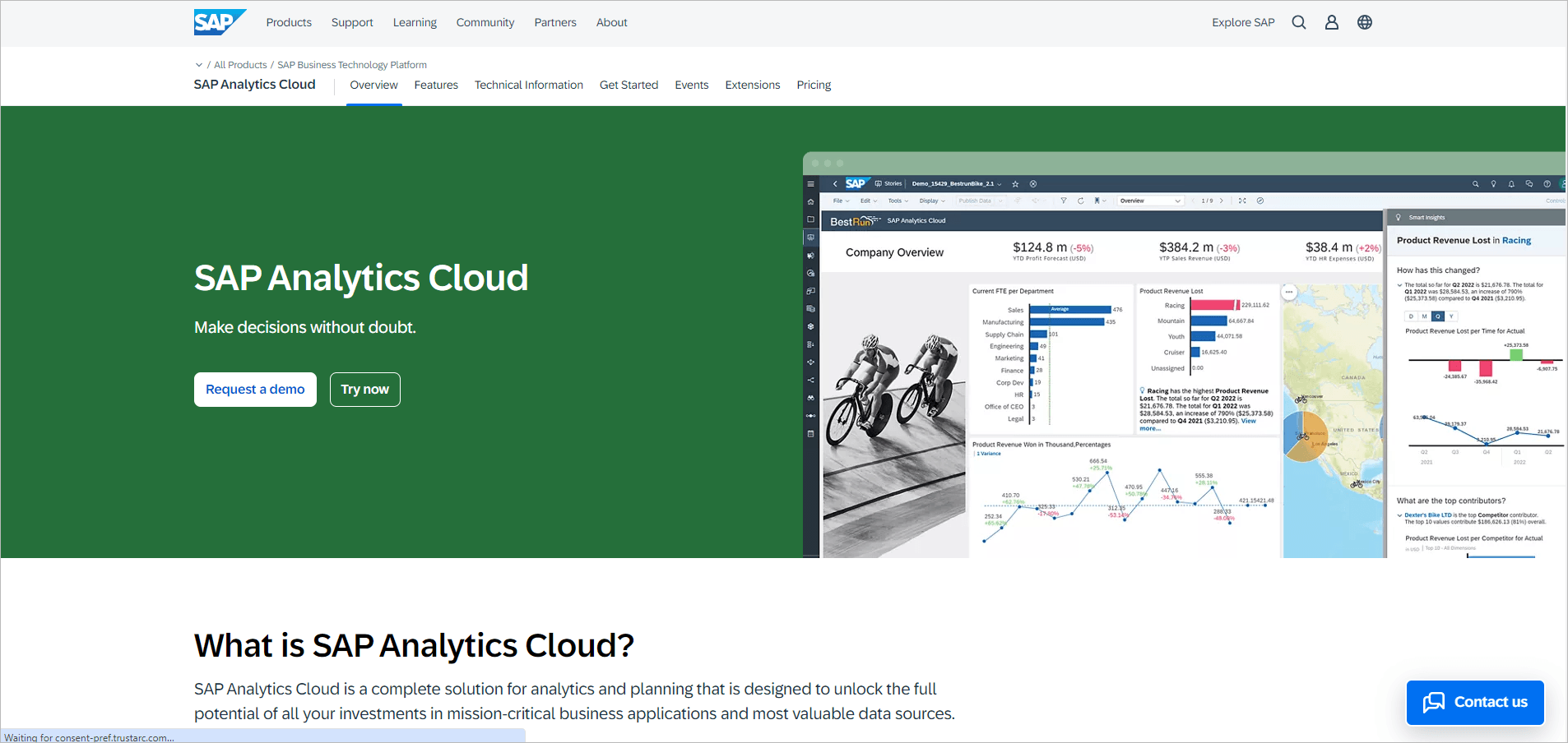 SAP analytic tools