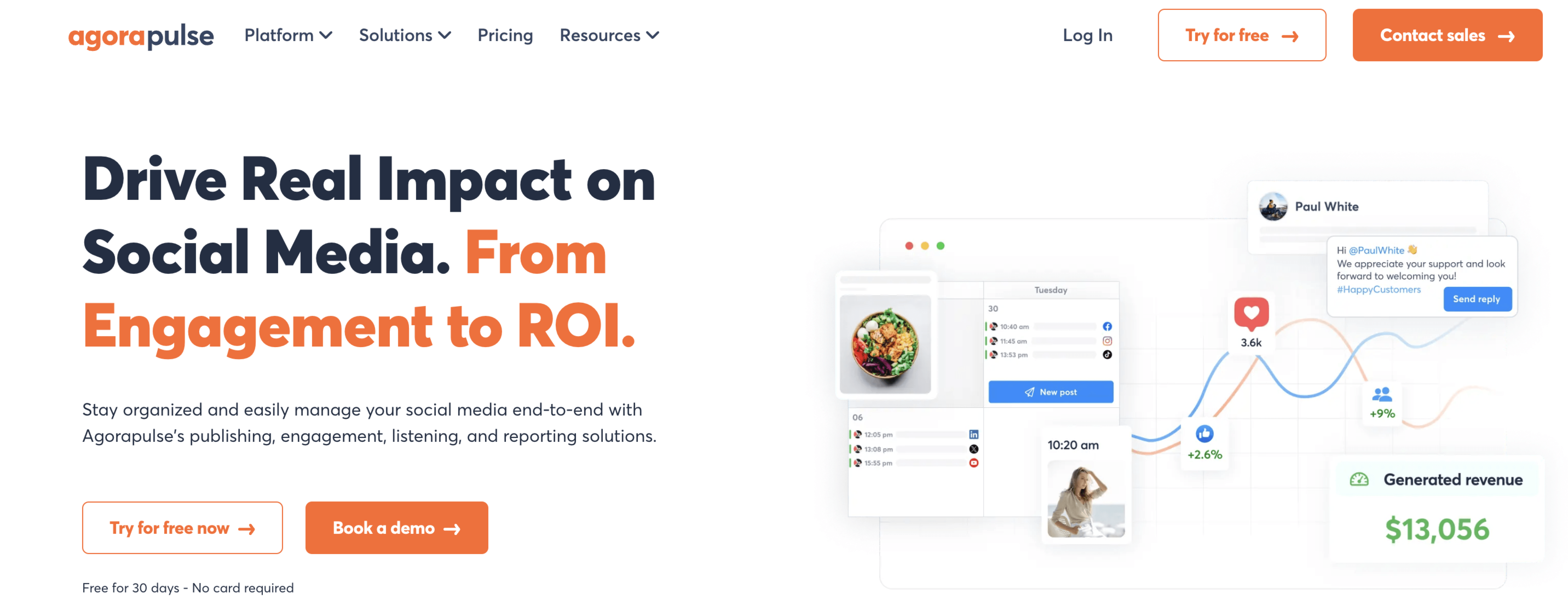agorapulse website homepage
