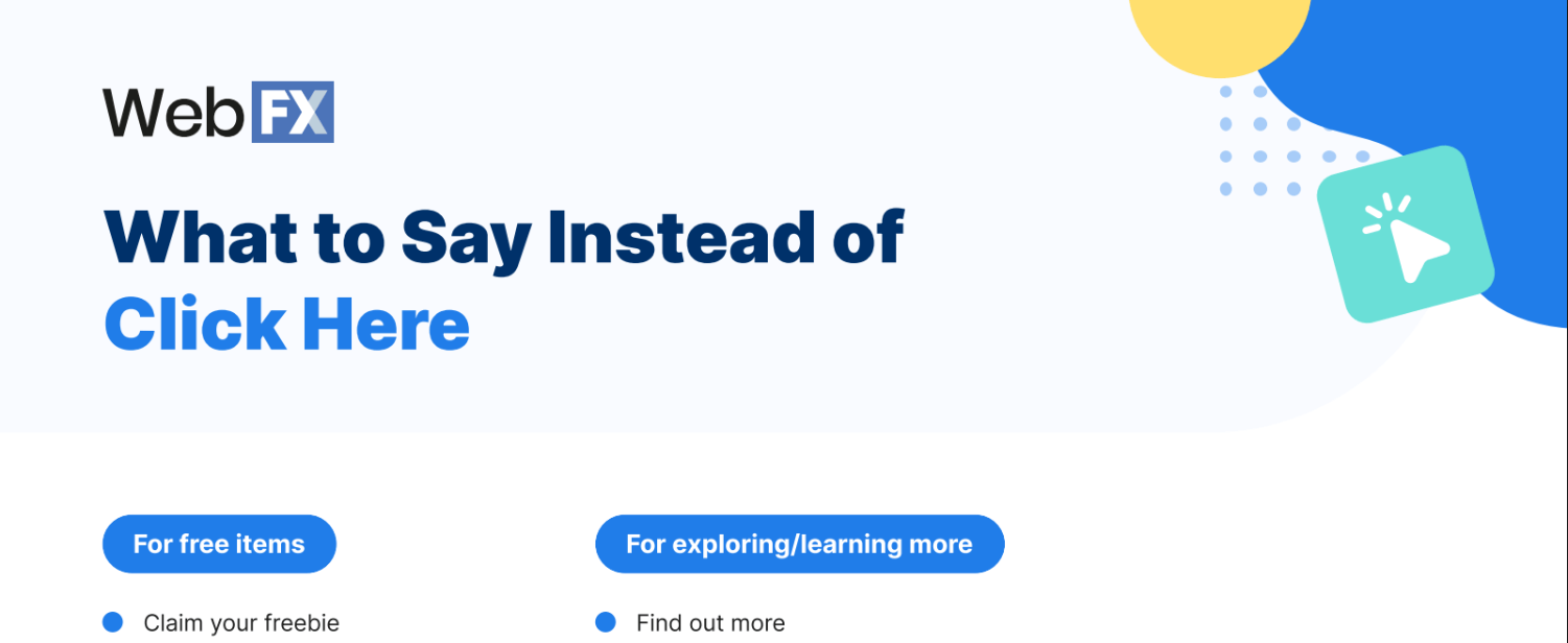preview of list of alternatives for click here