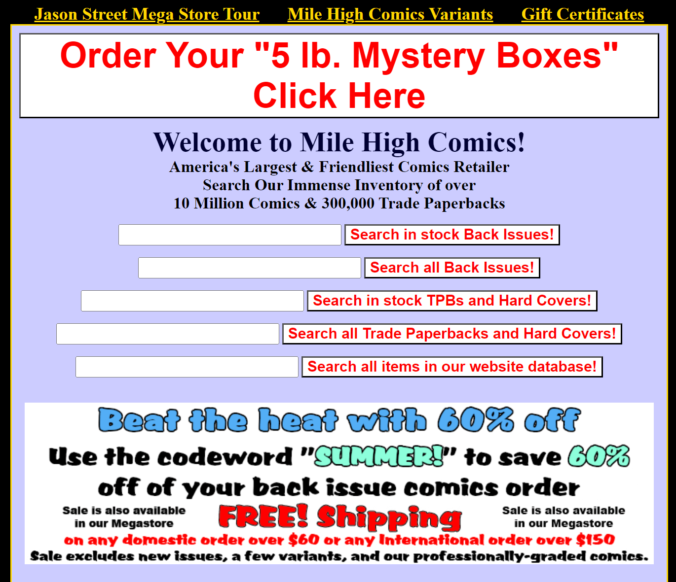 outdated web design example