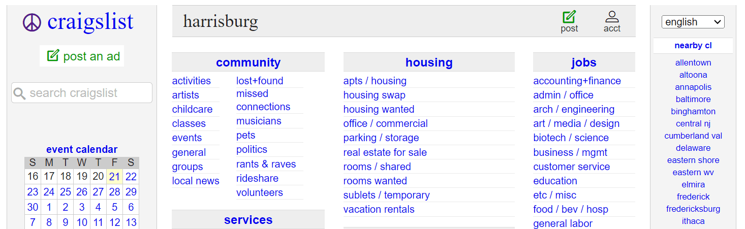 bad website navigation example