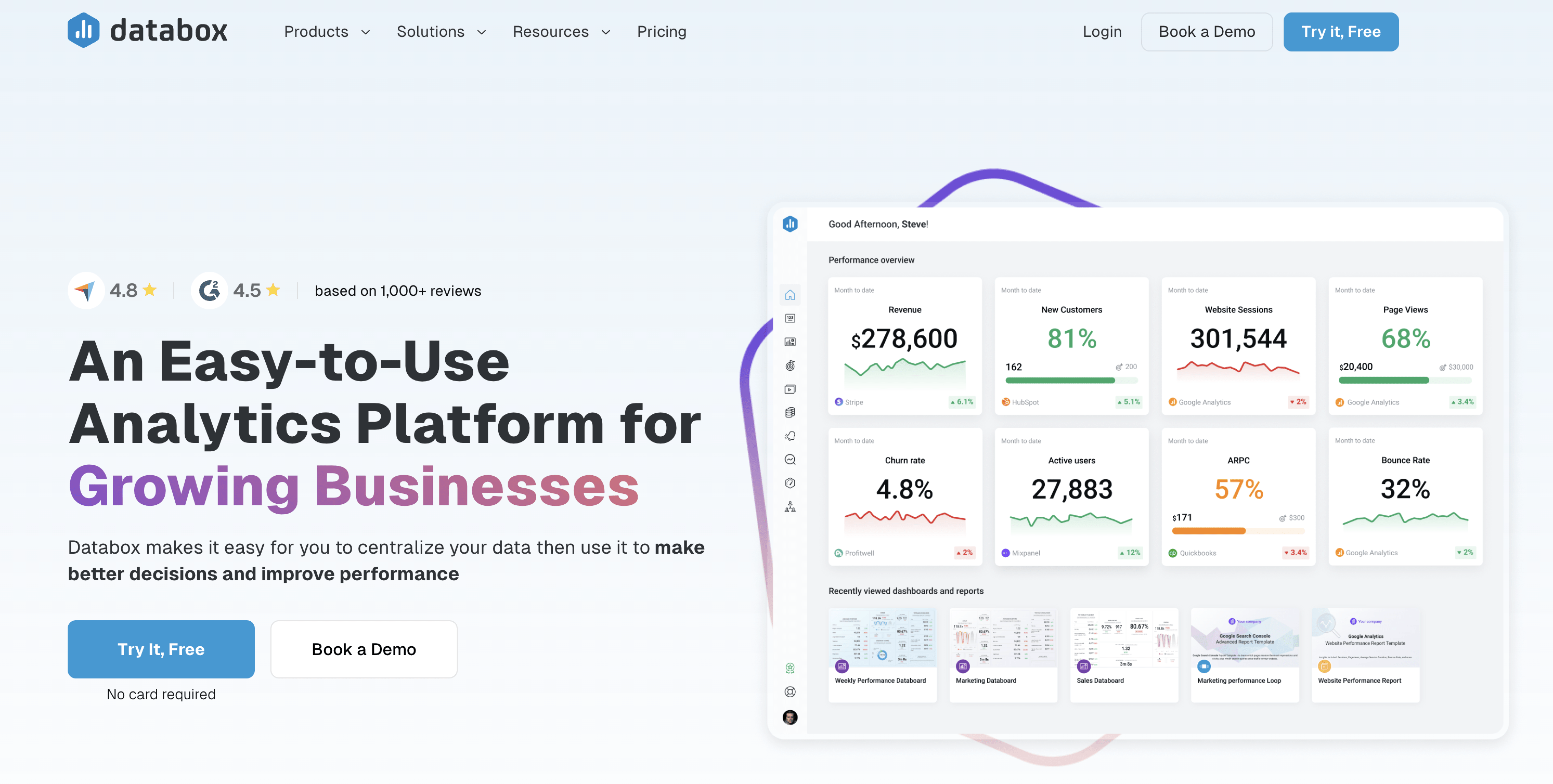 databox home page