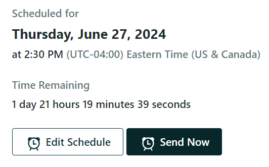 email send time
